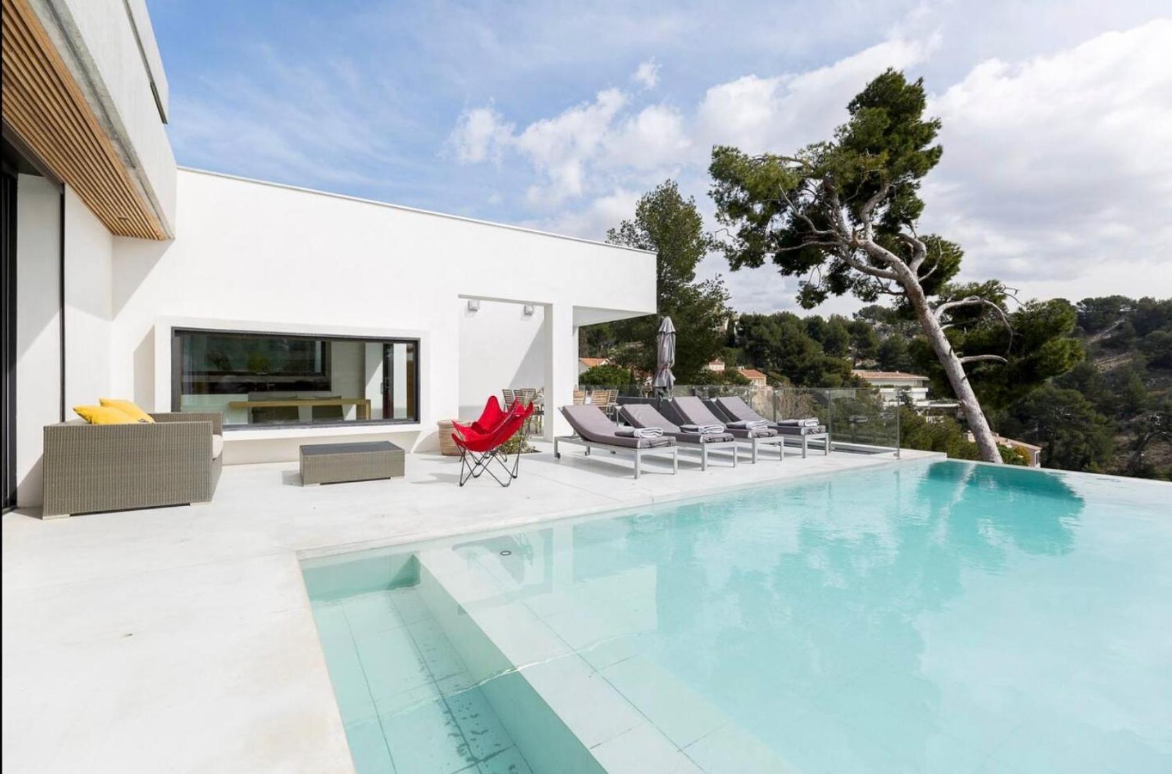 Magnifique Villa D'Architecte & Piscine A Debordement Marseilles Exterior foto